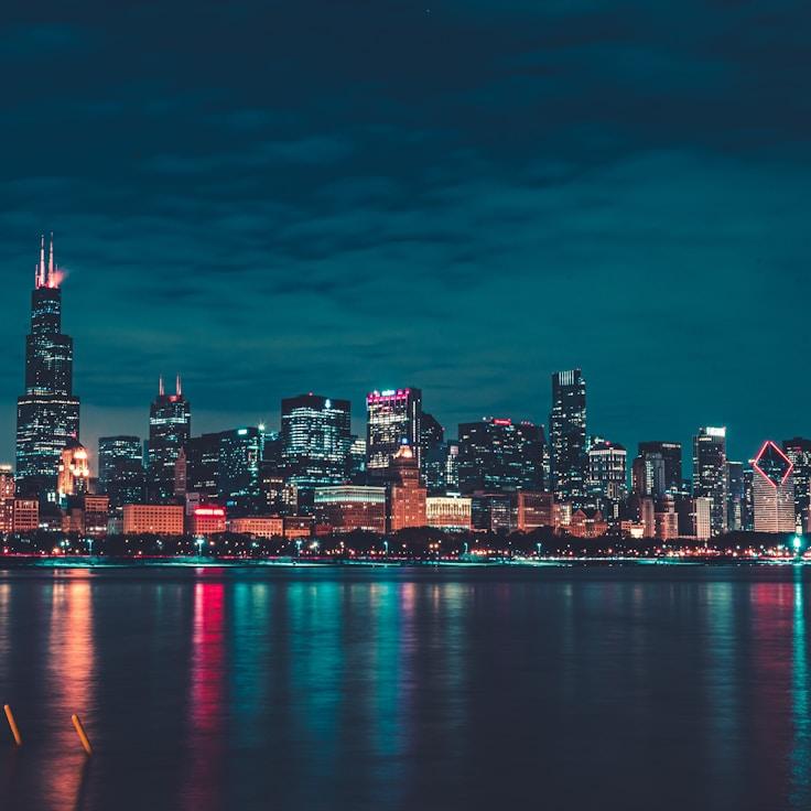 City skyline in Santa Monica, United States